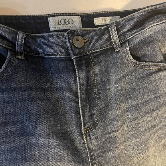 Ladies LOGO crop jeans size 6 - Picture 3 of 8